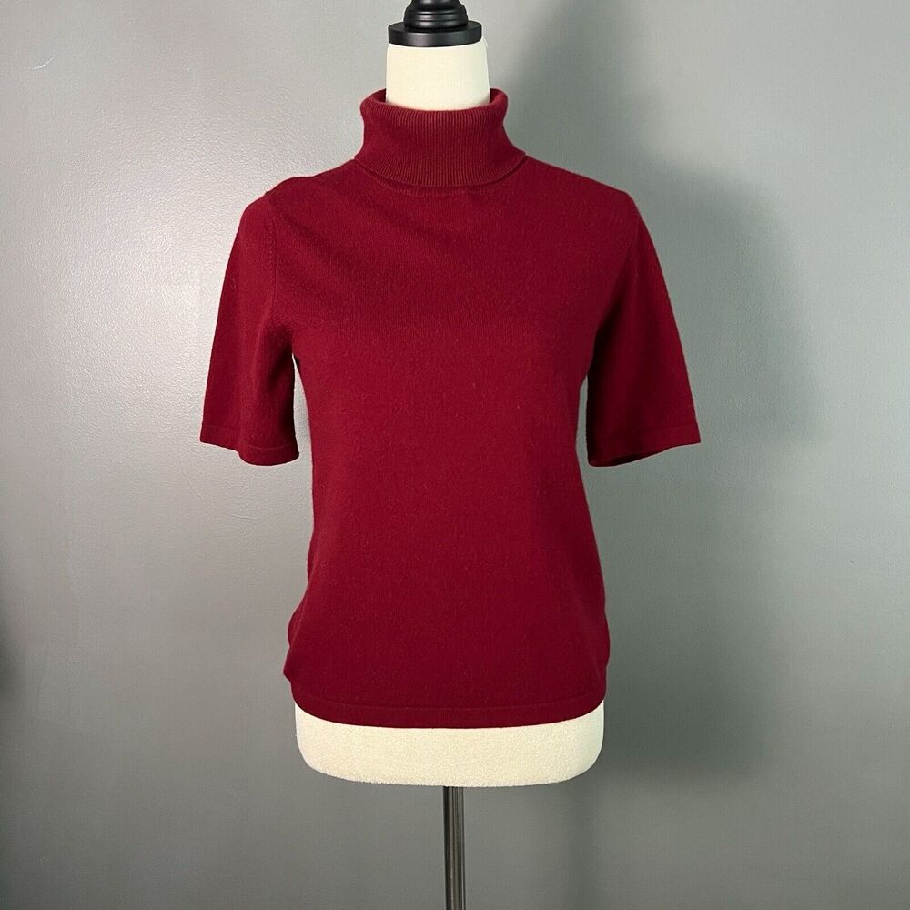 Pure Collection Red Turtleneck Sweater
